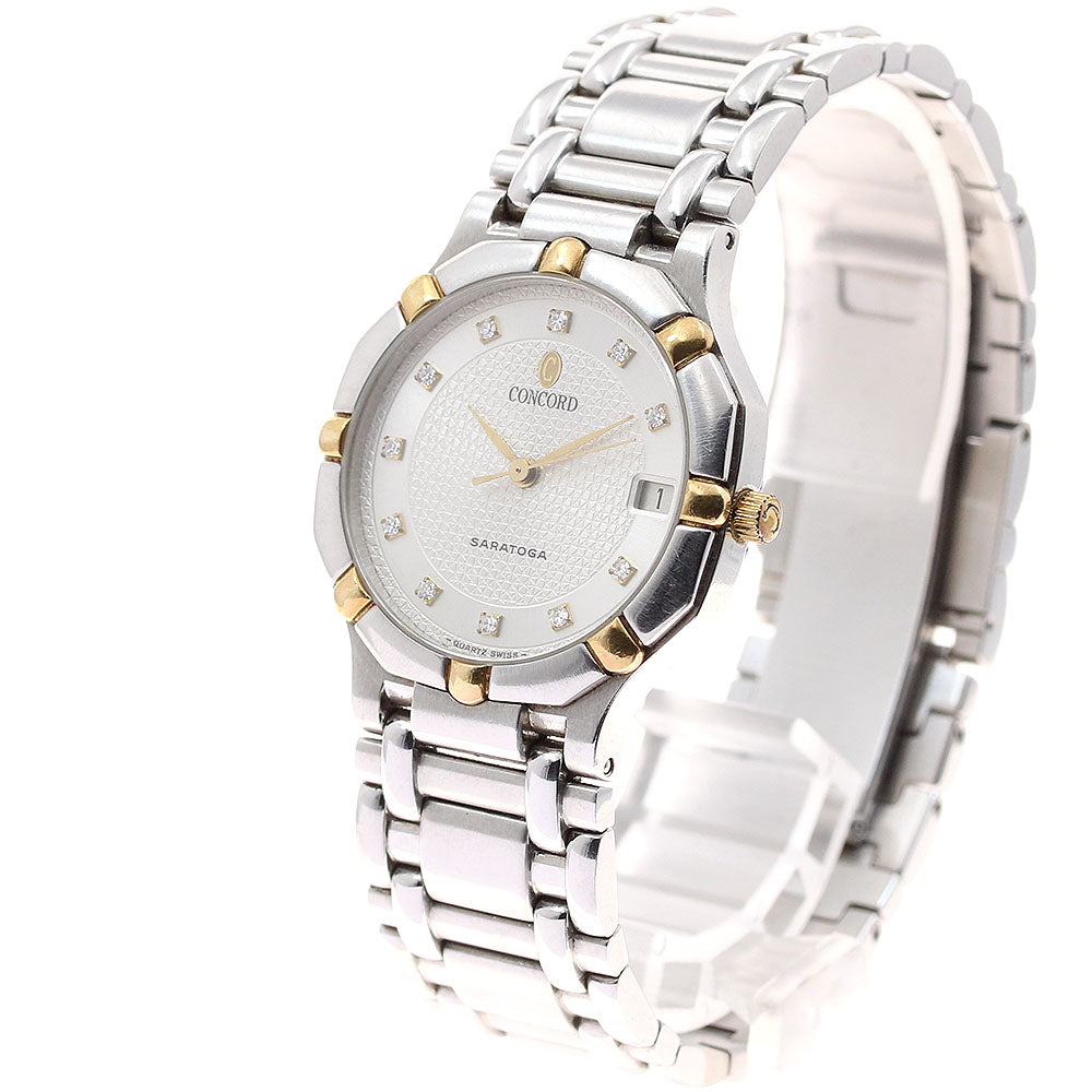Concord Saratoga 15.14.247/G 11P diamond beige Dial Quartz Men's Watch_935543