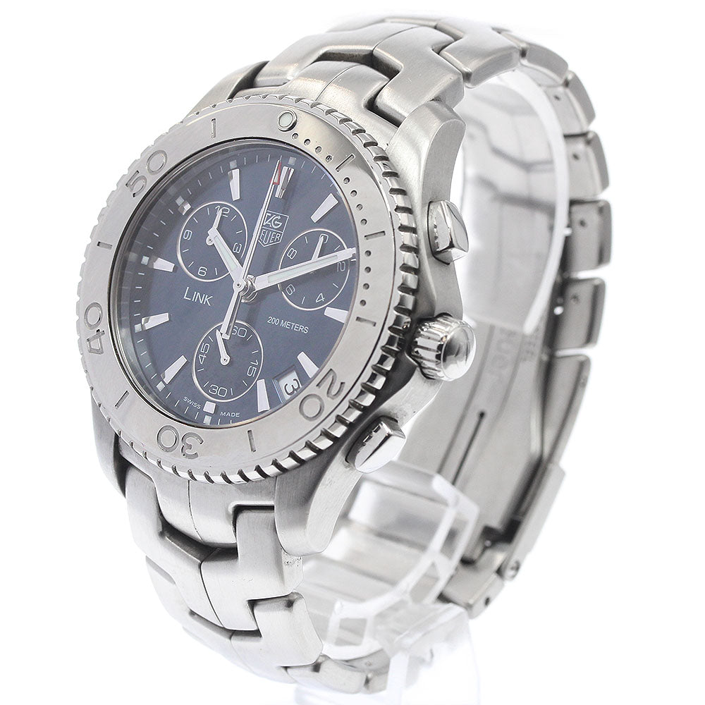 TAG HEUER Link CJ1112 Date Chronograph Navy Dial Quartz Men's Watch_935549