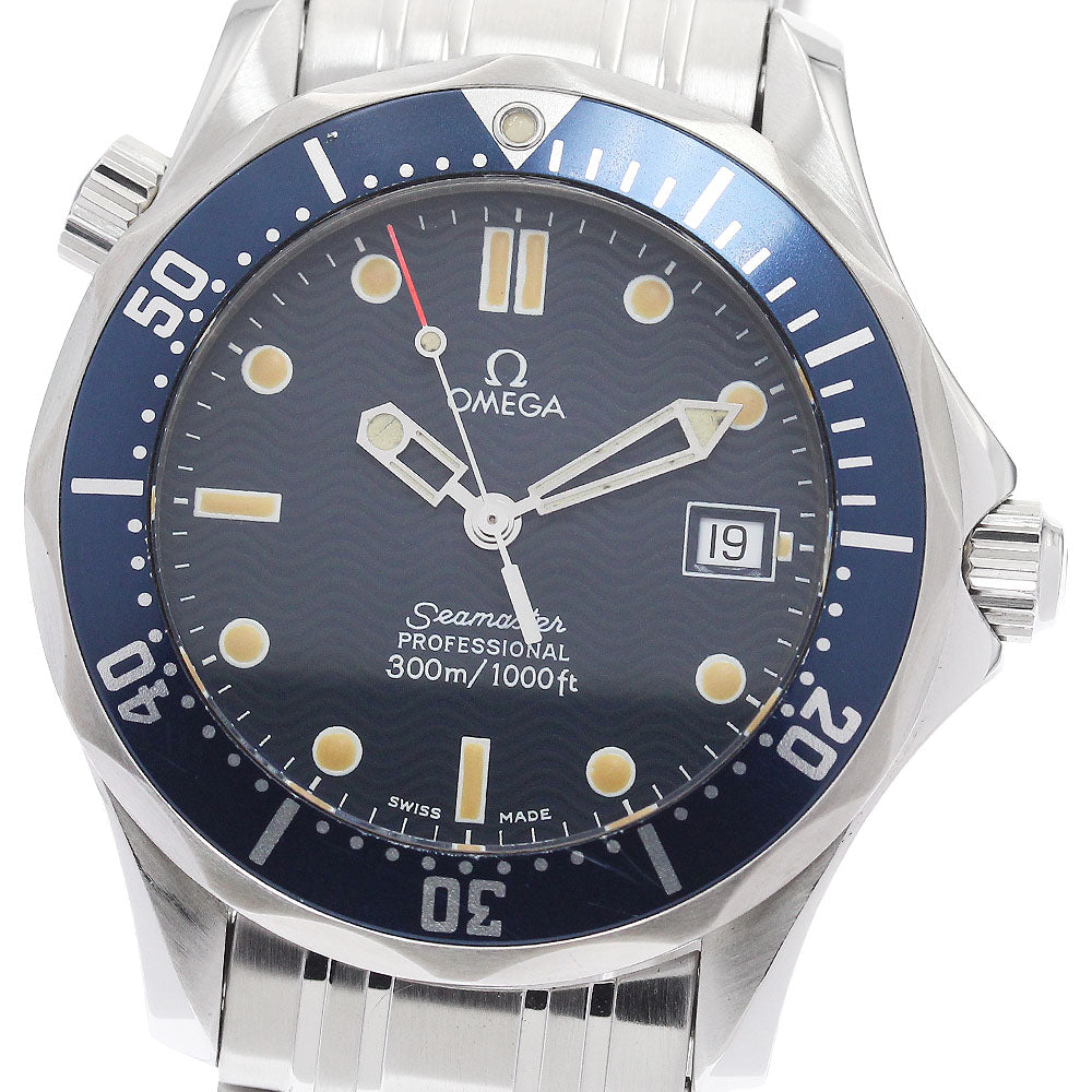 OMEGA Seamaster300 2561.80 Date Navy Dial Quartz Boy's Watch_935600