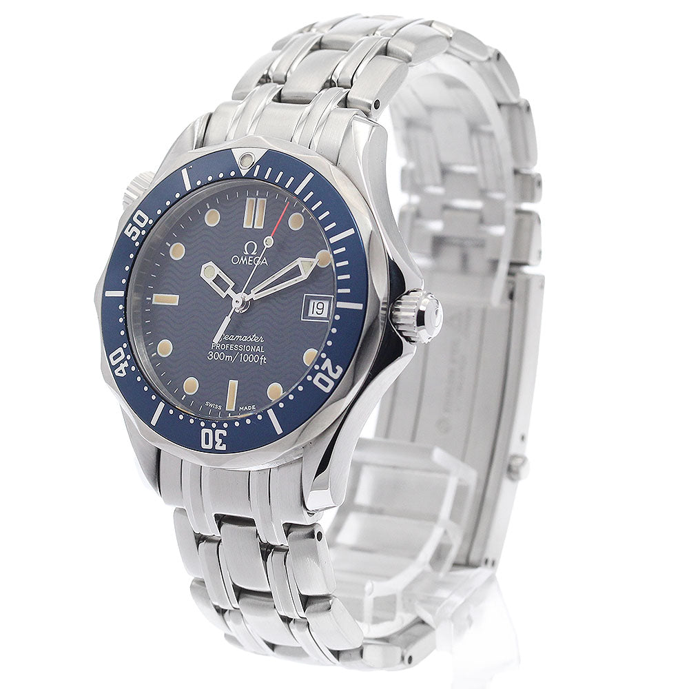 OMEGA Seamaster300 2561.80 Date Navy Dial Quartz Boy's Watch_935600