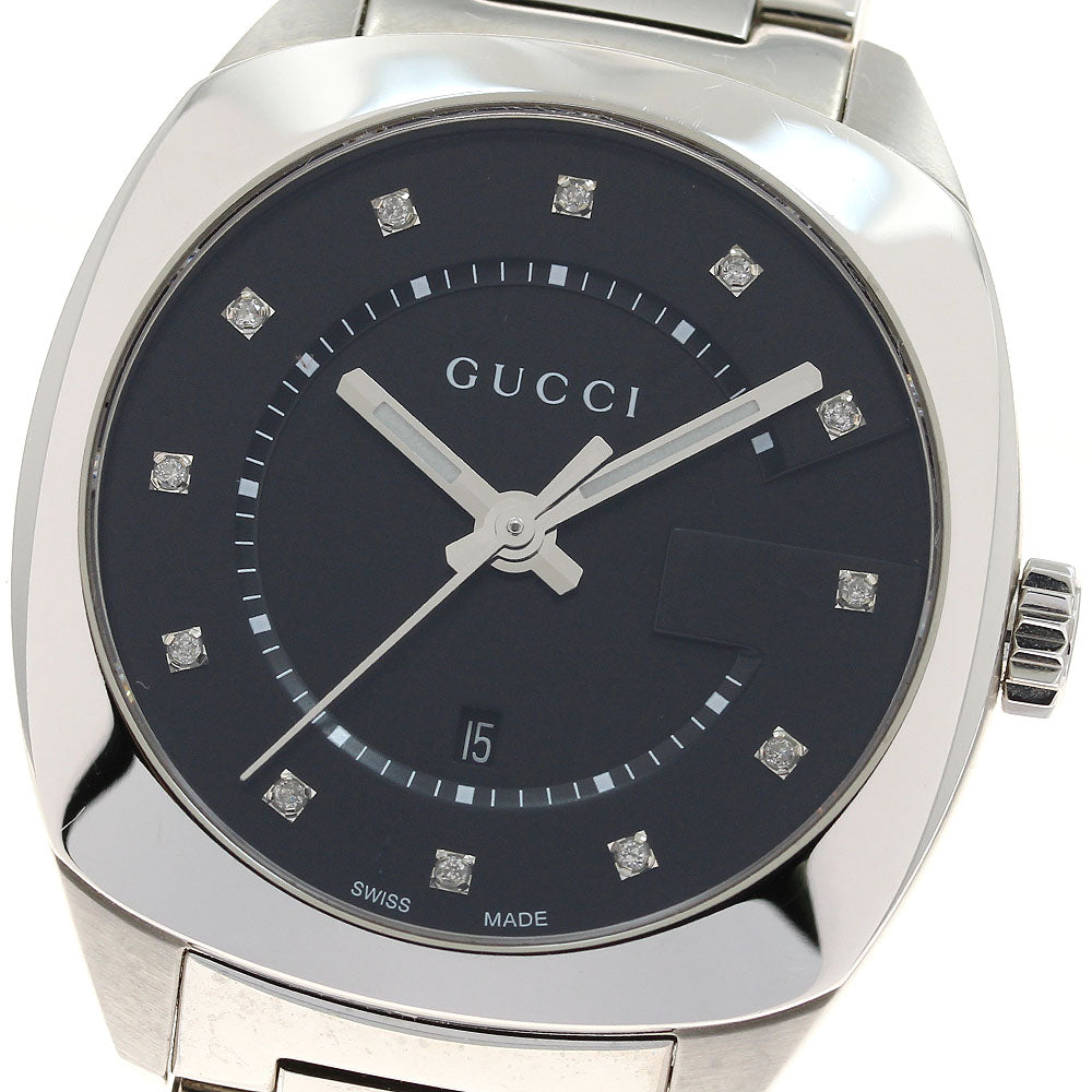GUCCI GG2570 YA142404 12P Date black Dial Quartz Boy's Watch_935614