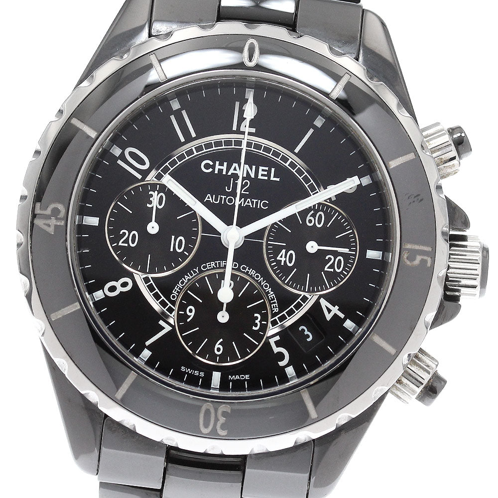 CHANEL J12 41MM H0940 Black ceramic chronograph Automatic Men's Watch_935626