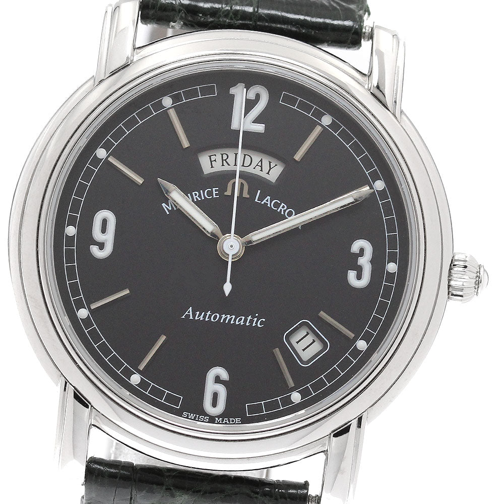 MAURICE LACROIX Pontos PT6027 Day date black Dial Automatic Men's Watch_935663