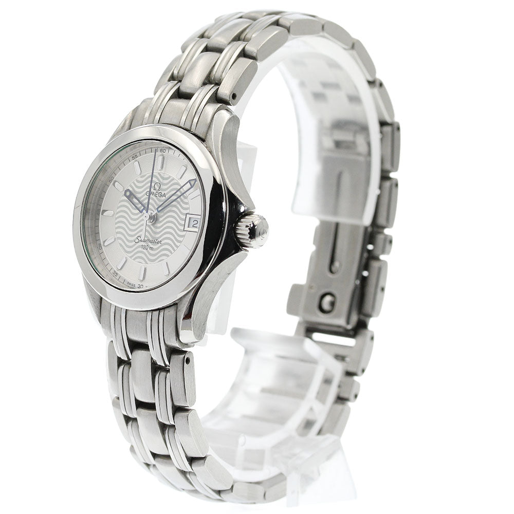 OMEGA Seamaster120 2581.31 Date Silver Dial Quartz Ladies Watch_935686