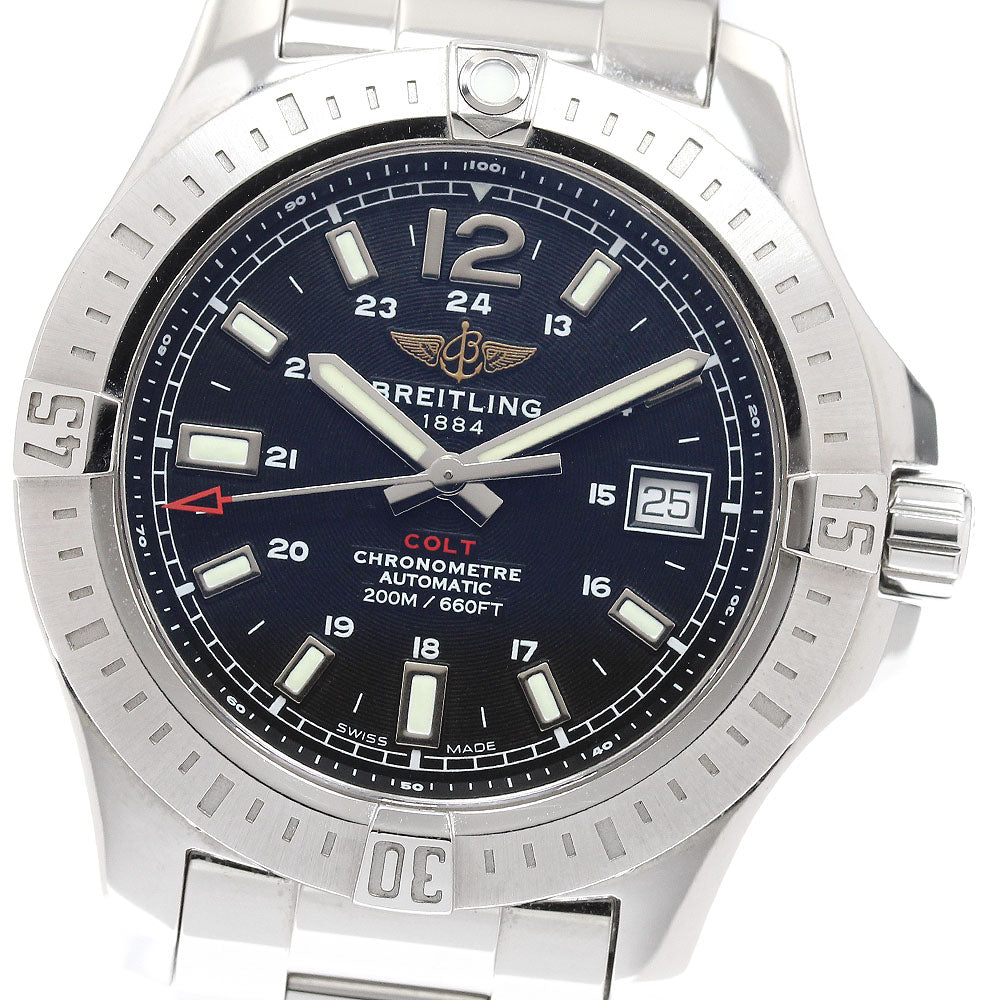 BREITLING Colt A17313 Date chronometer black Dial Automatic Men's Watch_935690