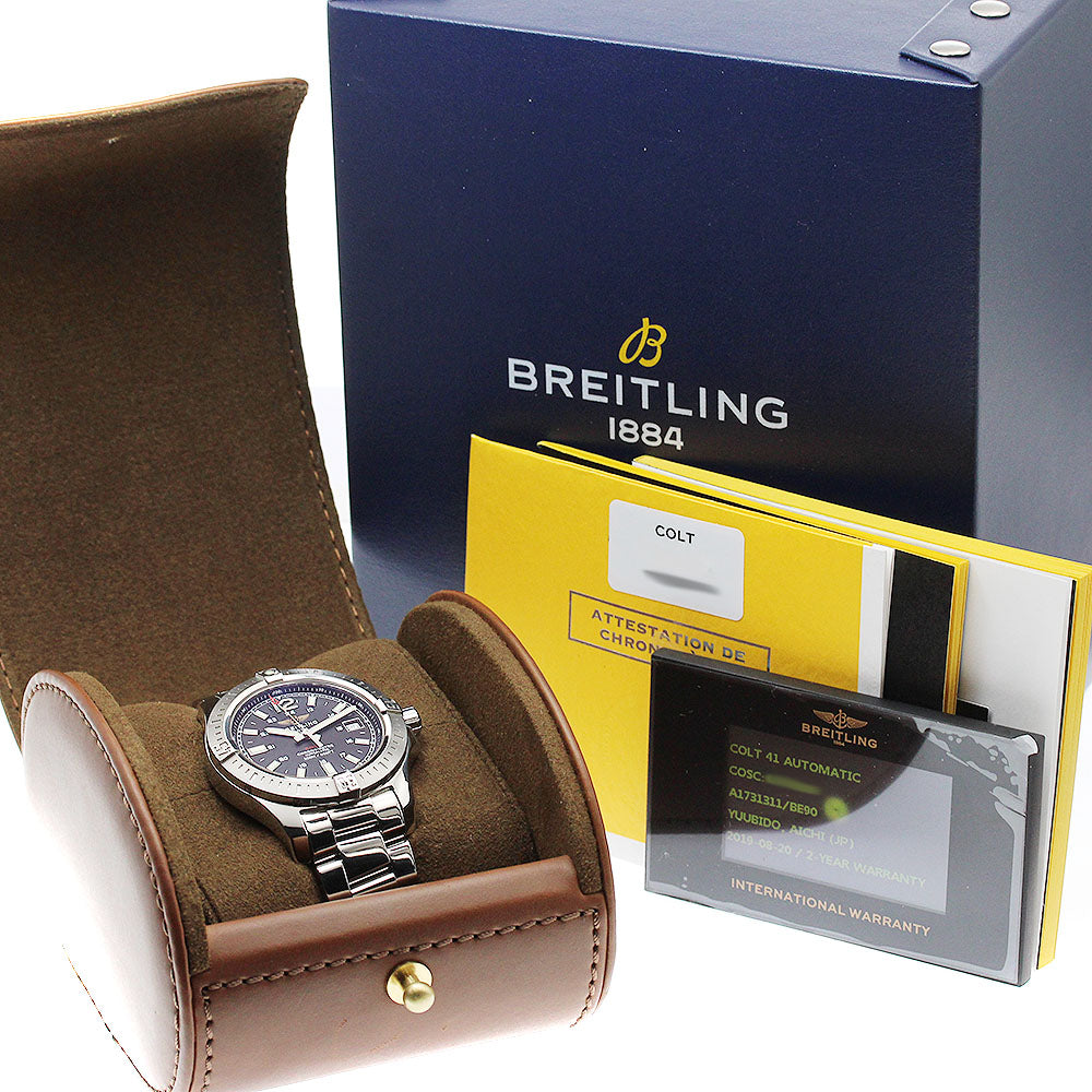 BREITLING Colt A17313 Date chronometer black Dial Automatic Men's Watch_935690