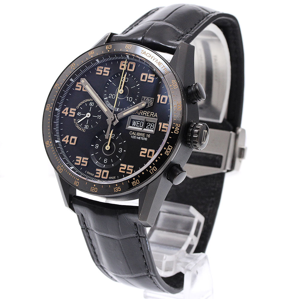 TAG HEUER Carrera Caliber 16 CV2A84 Chronograph day date black Dial Automatic Men's Watch_935693
