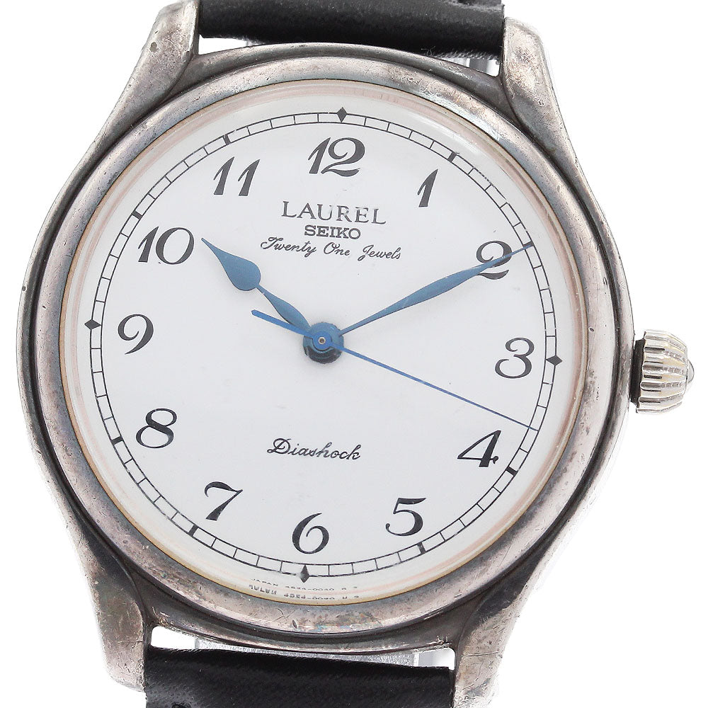 SEIKO Laurel 4S24-0040 SV925 Enamel Dial Vintage Hand Winding Men's_935715