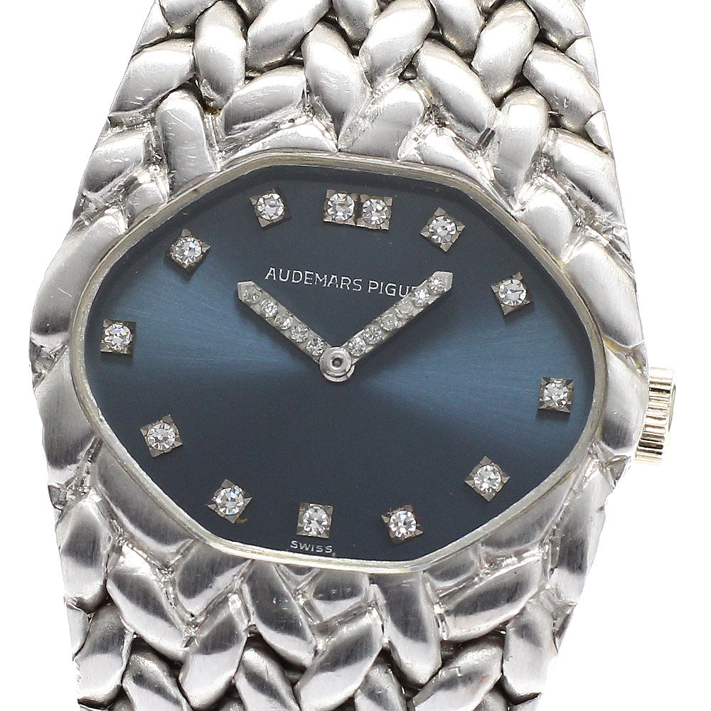 AUDEMARS PIGUET K18WG 13P Diamond cal.2052 Hand Winding Ladies Watch_935736