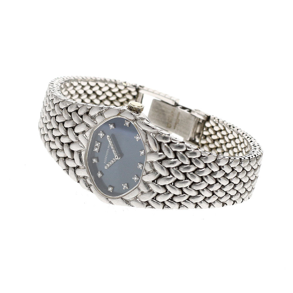 AUDEMARS PIGUET K18WG 13P Diamond cal.2052 Hand Winding Ladies Watch_935736