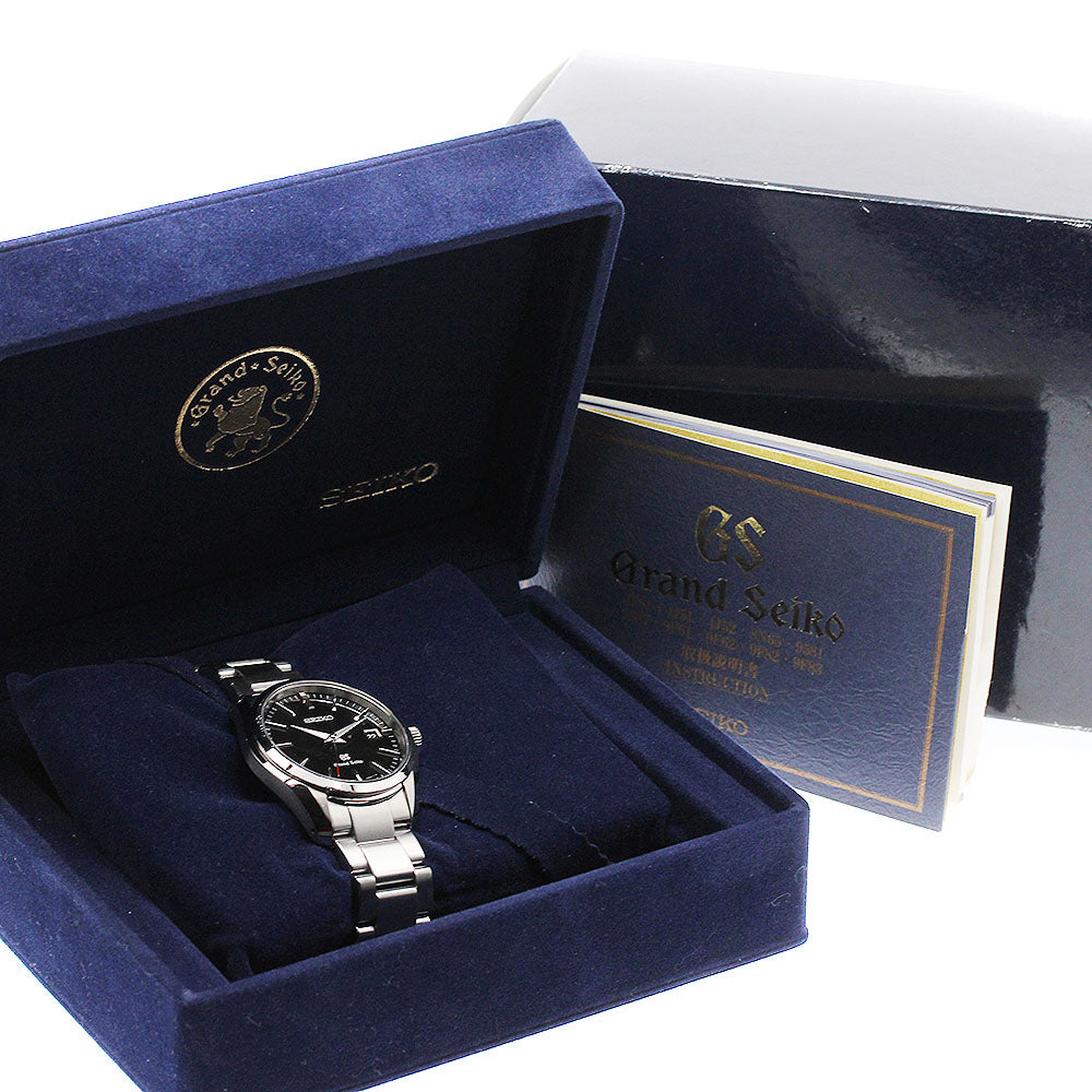 SEIKO Grand Seiko 9F62-0AG0/SBGX083 Date Black Dial Quartz Men's Watch_935808