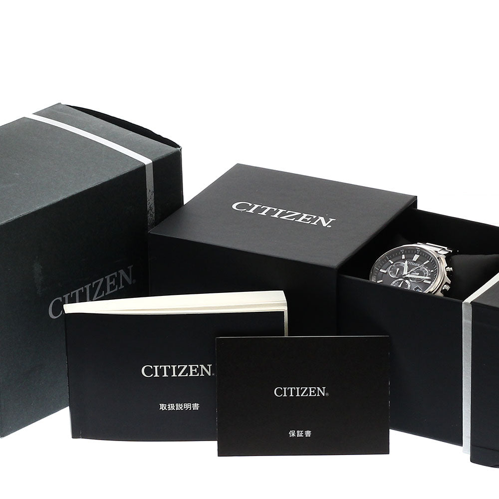 CITIZEN Atessa E610-S104203 black Dial Solar Powered Radio Men's Watch_935809