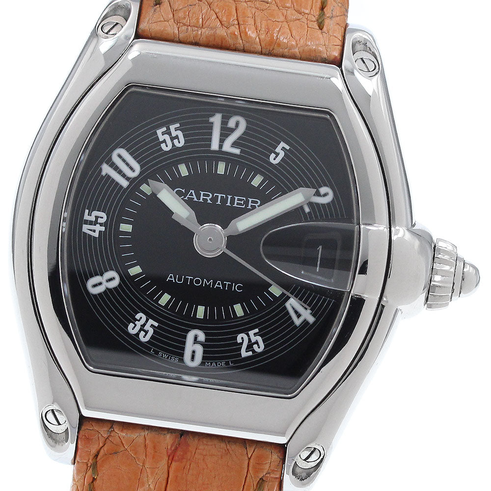 CARTIER Roadster LM W62004V3 Date black Dial Automatic Men's Watch_935816