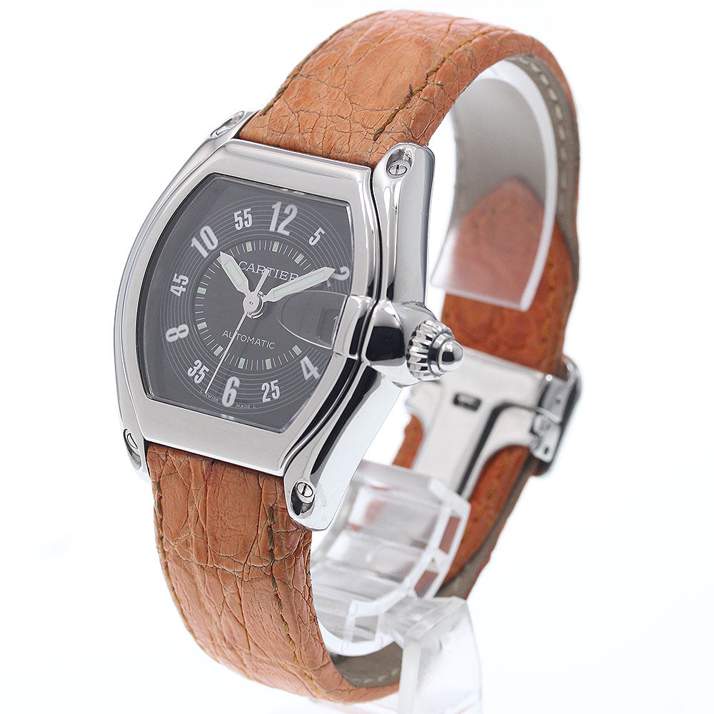 CARTIER Roadster LM W62004V3 Date black Dial Automatic Men's Watch_935816