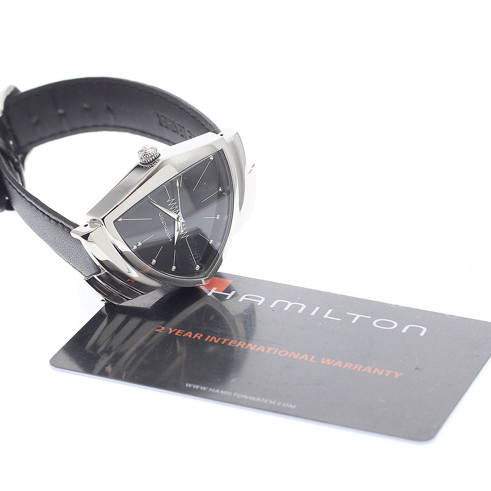 HAMILTON Ventura H244112 Black Dial Quartz Men's Watch_935826