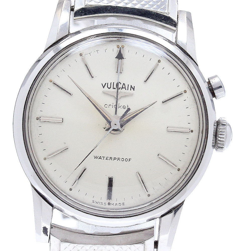 VULCAIN cricket 303006 Alarm cal.120 Silver Dial Hand Winding Men's Watch_935838