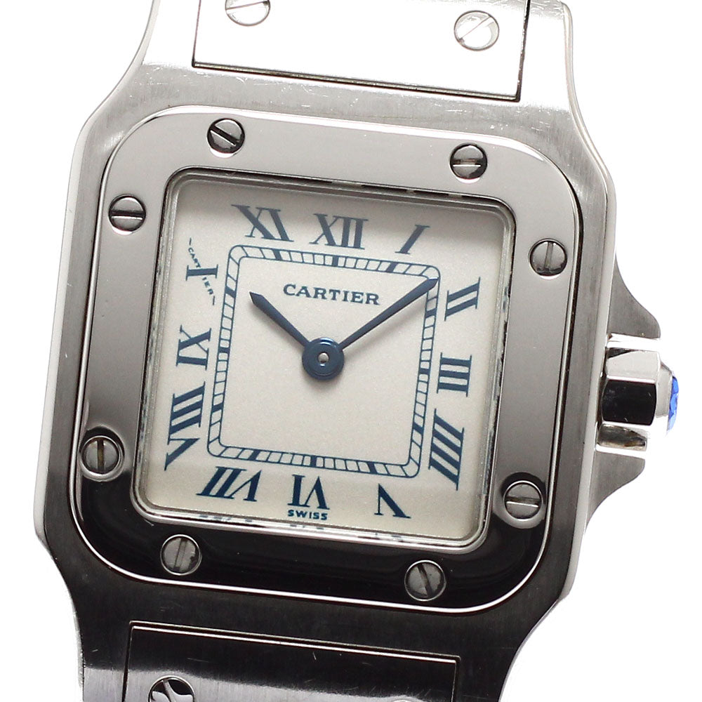 CARTIER Santos GalbeeSM W20017D6 beige Dial Quartz Ladies Watch_935878