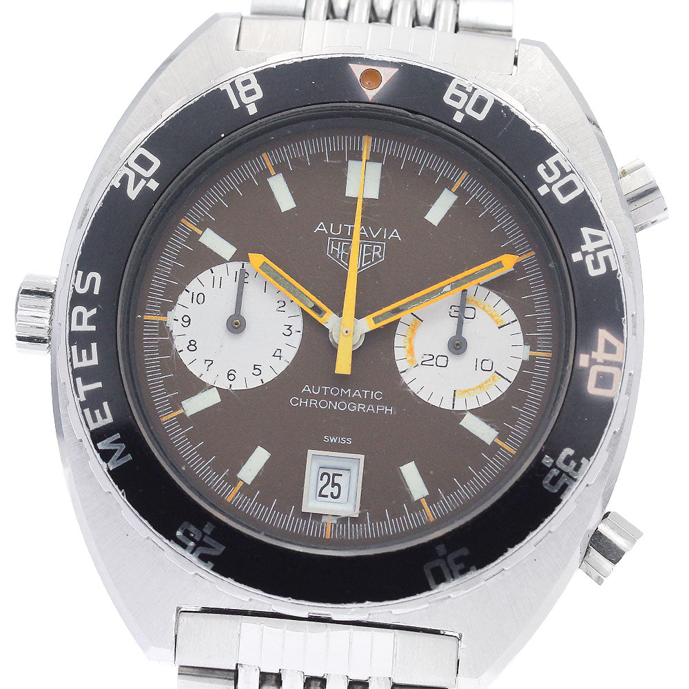Heuer Otavia 11630 Chronograph Brown / beige Dial Automatic Men's Watch_935893