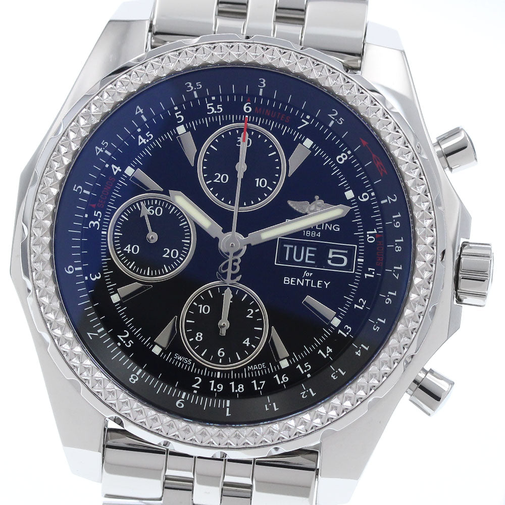 BREITLING Bentley GT A13362 Day-Date Black Dial Automatic Men's Watch_935907