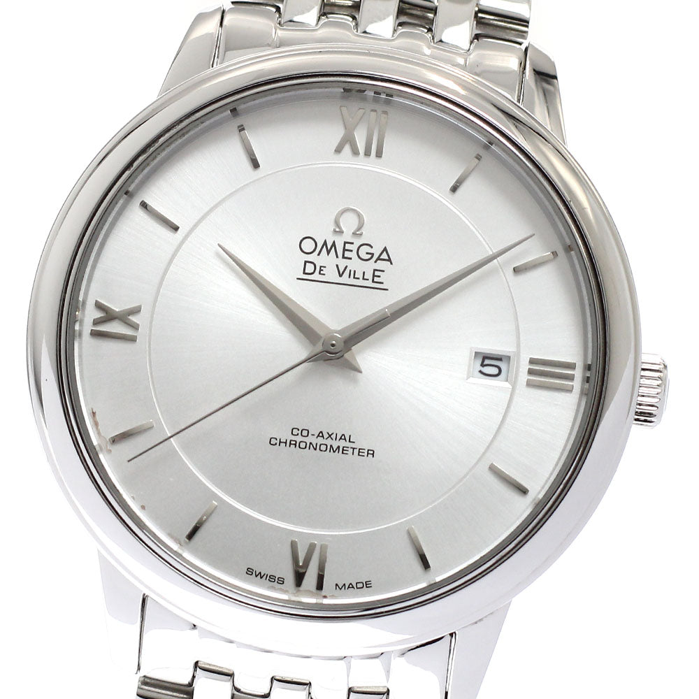 OMEGA De Ville Prestige 424.10.37.20.02.001 Co-Axial Silver Dial AT Men's_935953