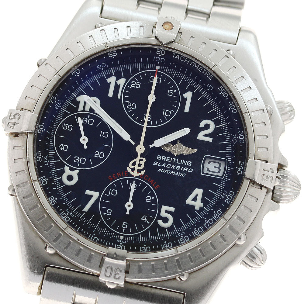 BREITLING Chronomat Blackbird A13350 Date black Dial Automatic Men's_935955