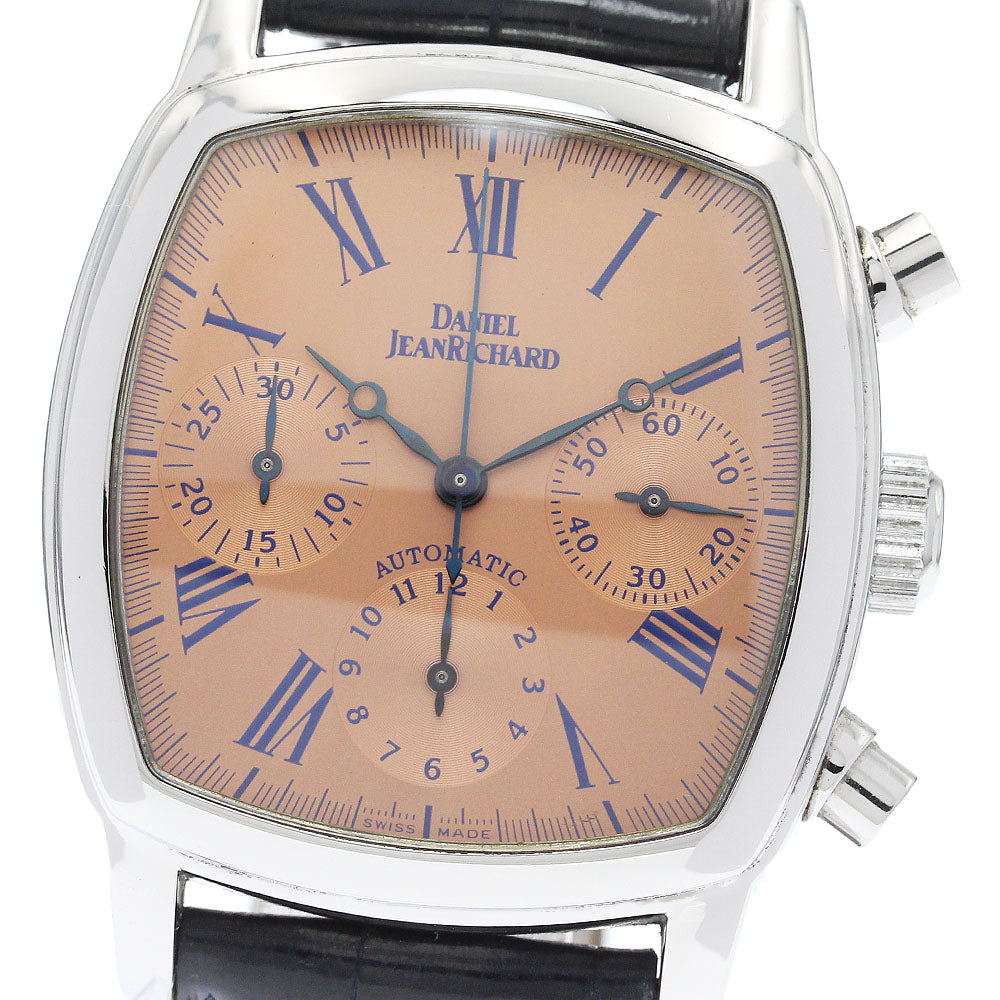 DANIEL JEANRICHARD TV screen 25006 Chronograph Orange Dial Automatic Men's Watch_935974