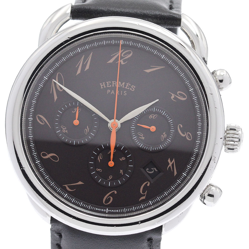 HERMES Arceau AR4.910a Date Chronograph Automatic Men's Watch_935977