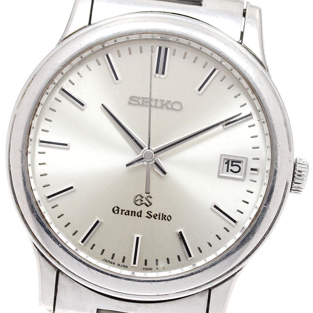 SEIKO Grand Seiko SBGF013/8J56-7000 Date Silver Dial Quartz Men's Watch_935987