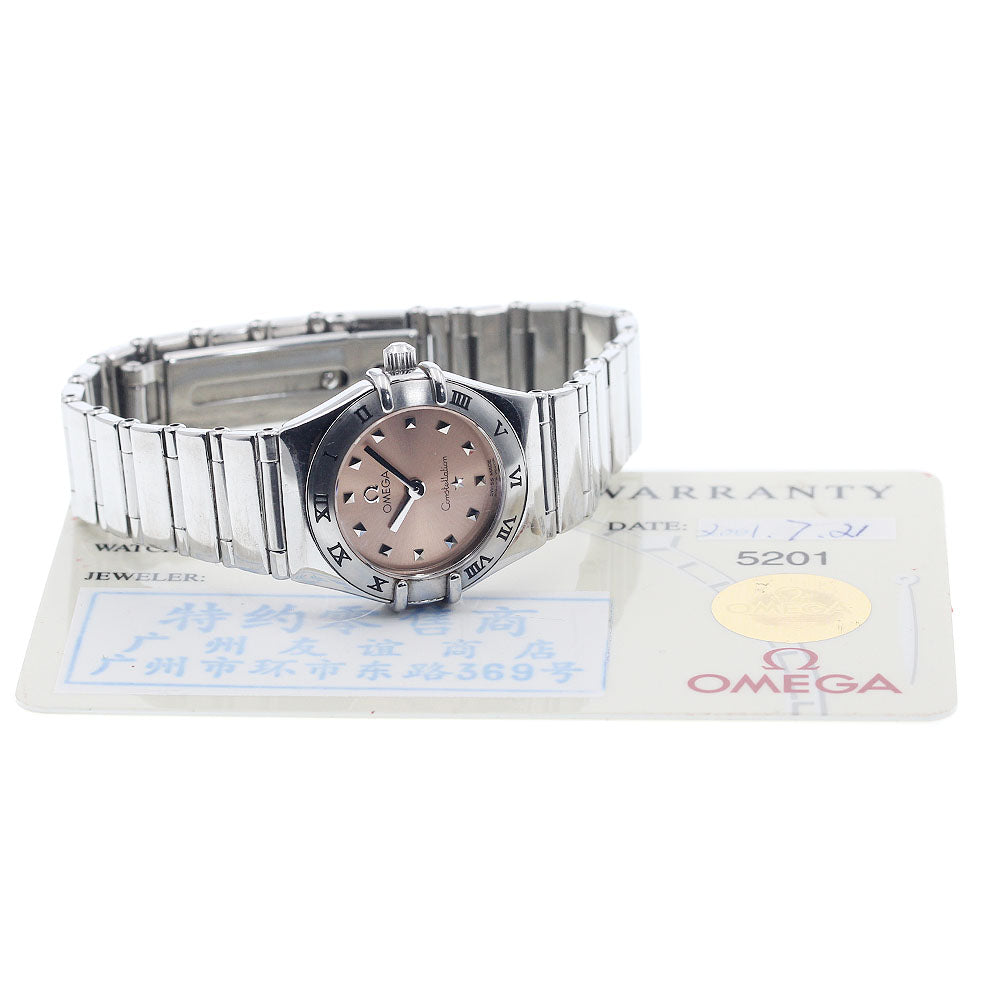 OMEGA Constellation Mini My Choice 1561.61 Pink Dial Quartz Ladies Watch_936004