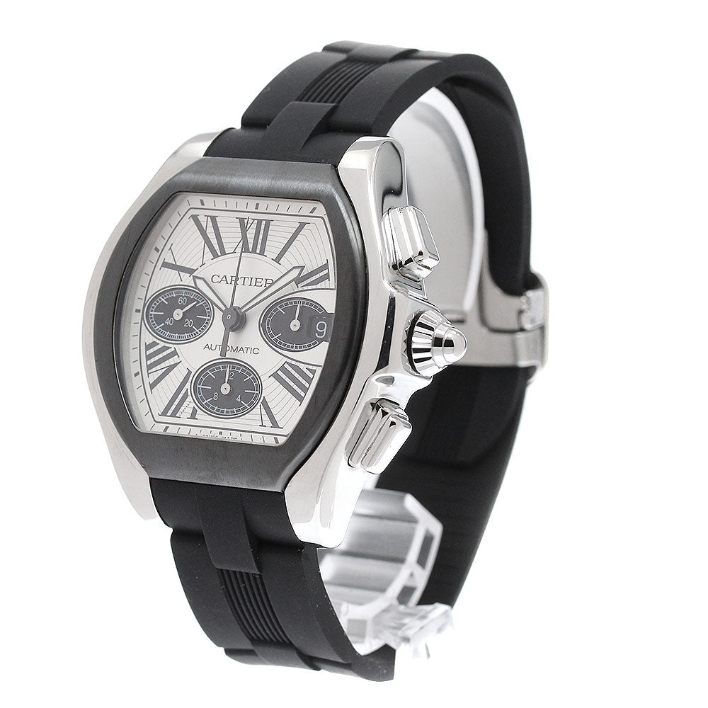 CARTIER Roadster XL W6206020 Chronograph Silver / Black Dial AT Men's_936023