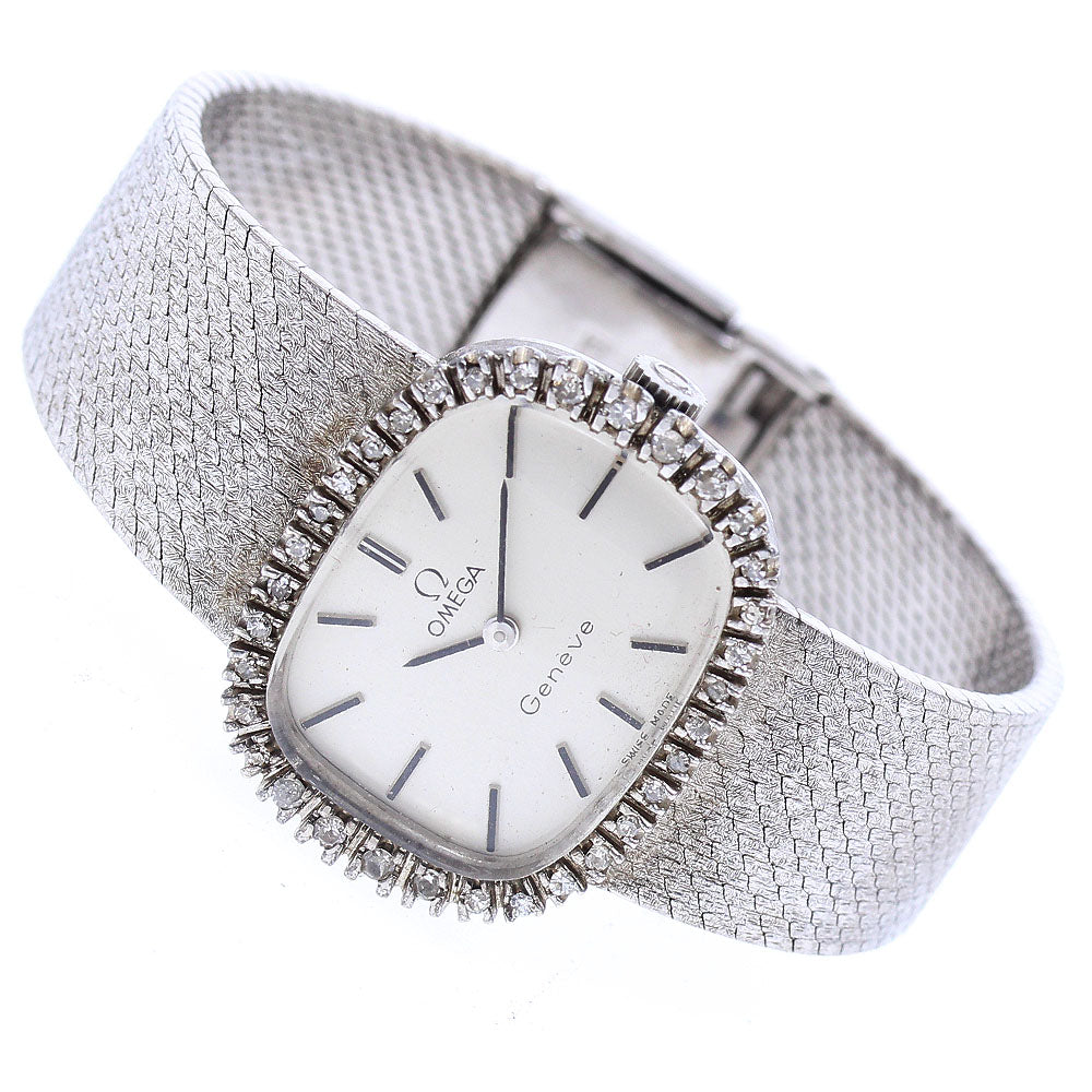 OMEGA Geneve 511.413 Diamond bezel Cal.625 Silver Dial Hand Winding Ladies Watch_936054