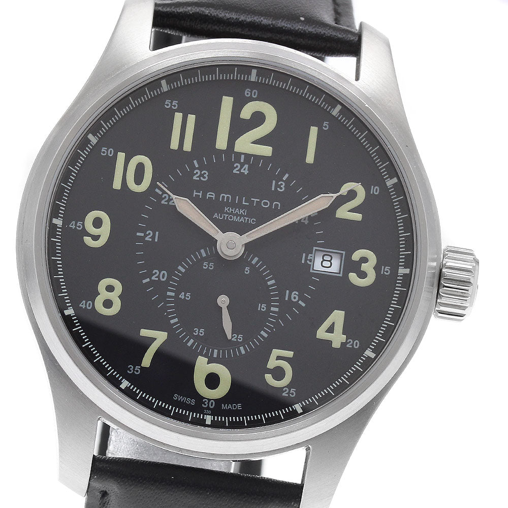 HAMILTON Khaki Field Officer Auto H706550 black Dial Automatic Men's_936056