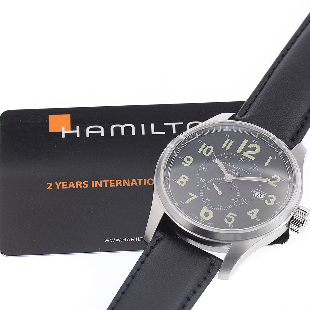 HAMILTON Khaki Field Officer Auto H706550 black Dial Automatic Men's_936056