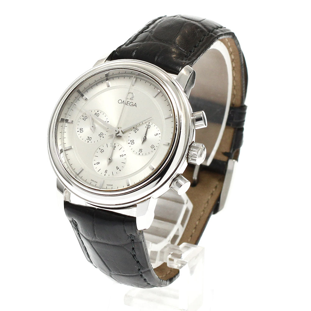 OMEGA De Ville Prestige 4840.31 Chronograph Silver Dial Hand Winding Men's Watch_936063