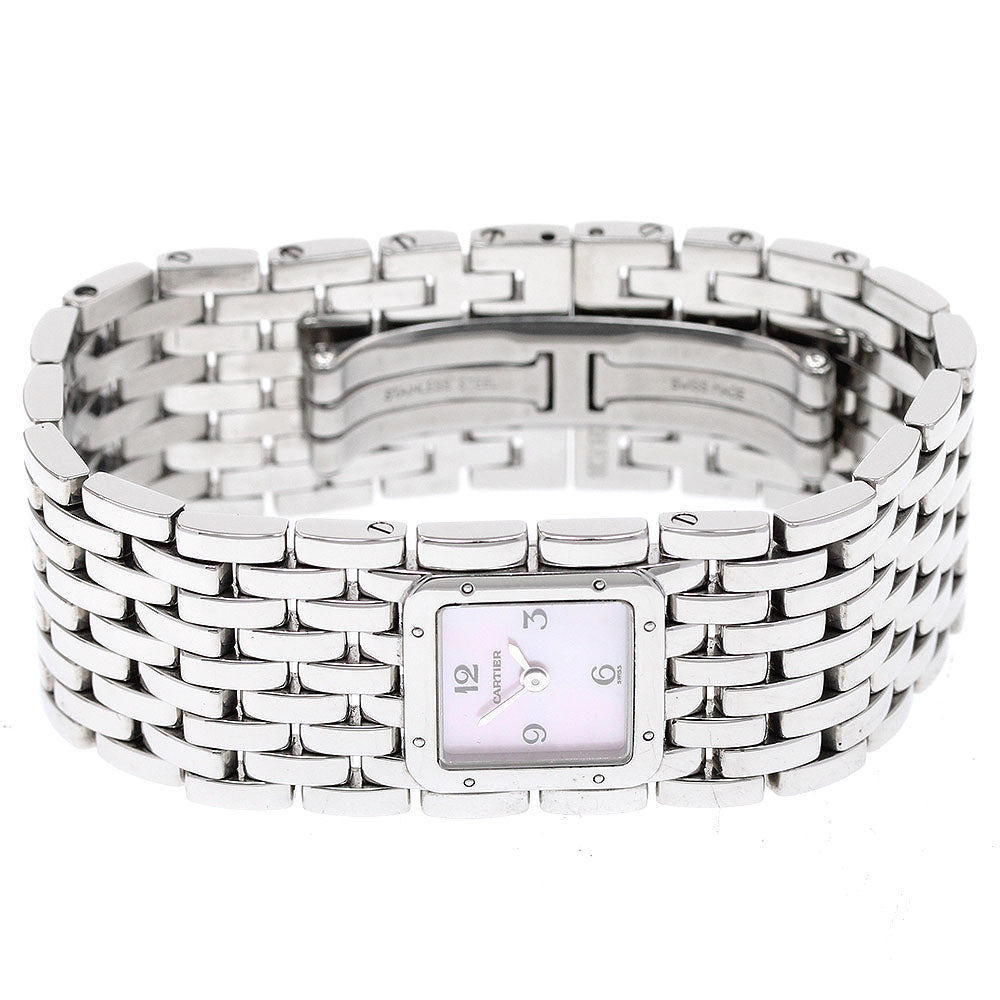 CARTIER PANTHERE Ryuban W61003T9 Pink shell dial Pink shell Dial Quartz Ladies Watch_936066