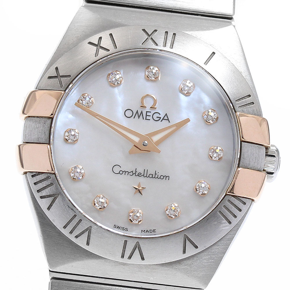 OMEGA Constellation 123.20.24.60.55.005 12P White shell Dial Quartz Ladies Watch_936071