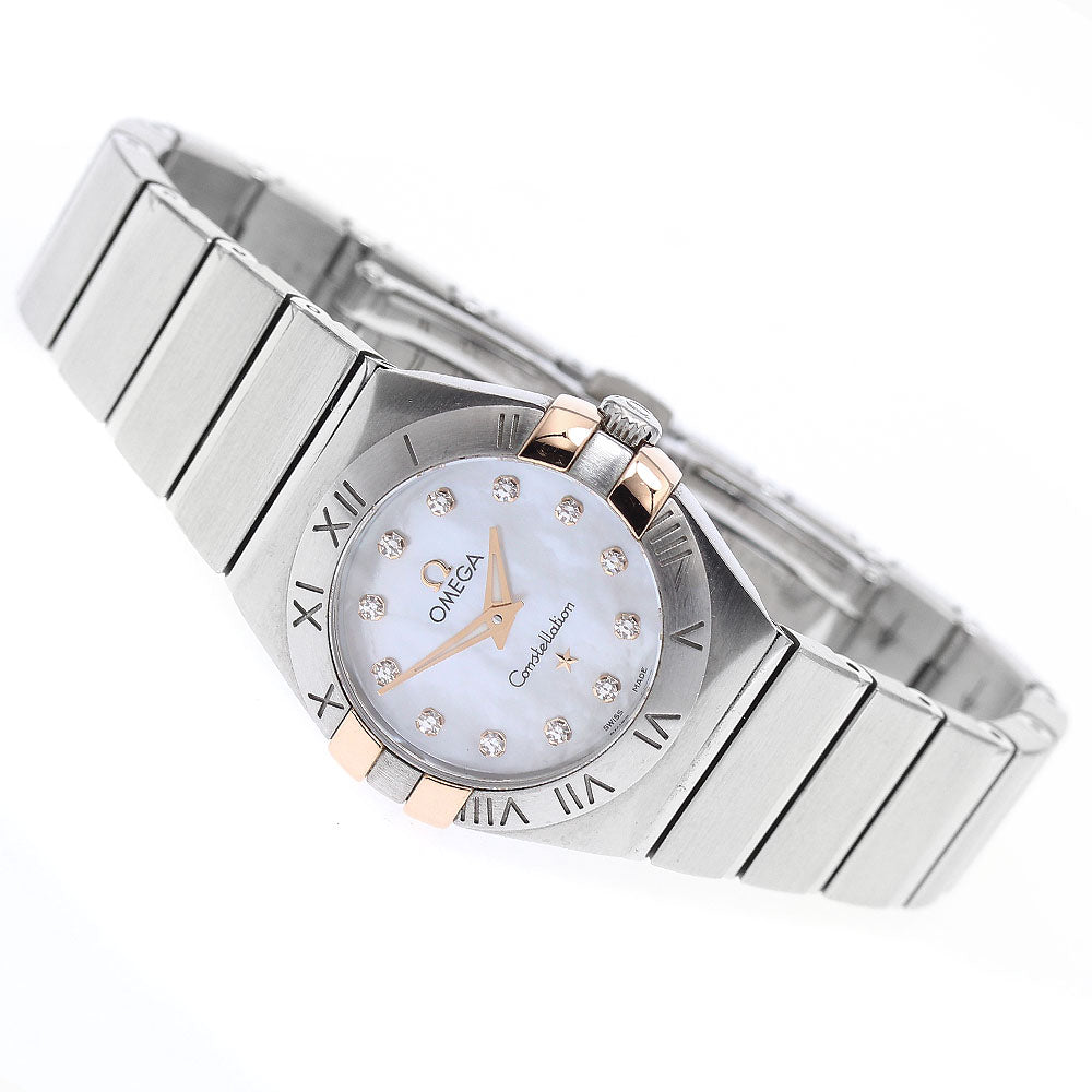 OMEGA Constellation 123.20.24.60.55.005 12P White shell Dial Quartz Ladies Watch_936071