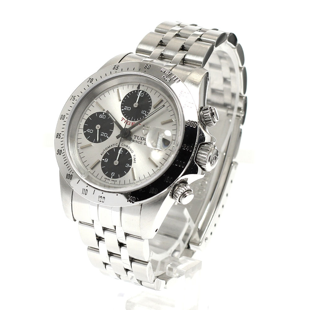 TUDOR Prince Date Chrono Time 79280P Silver / Black Dial Automatic Men's_936074