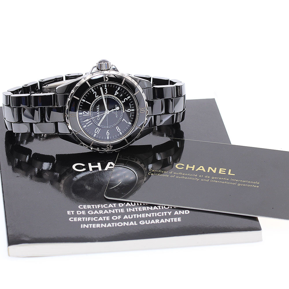 CHANEL J12 H0685 Black Ceramic 38MM Date black Dial Automatic Men's Watch_936087