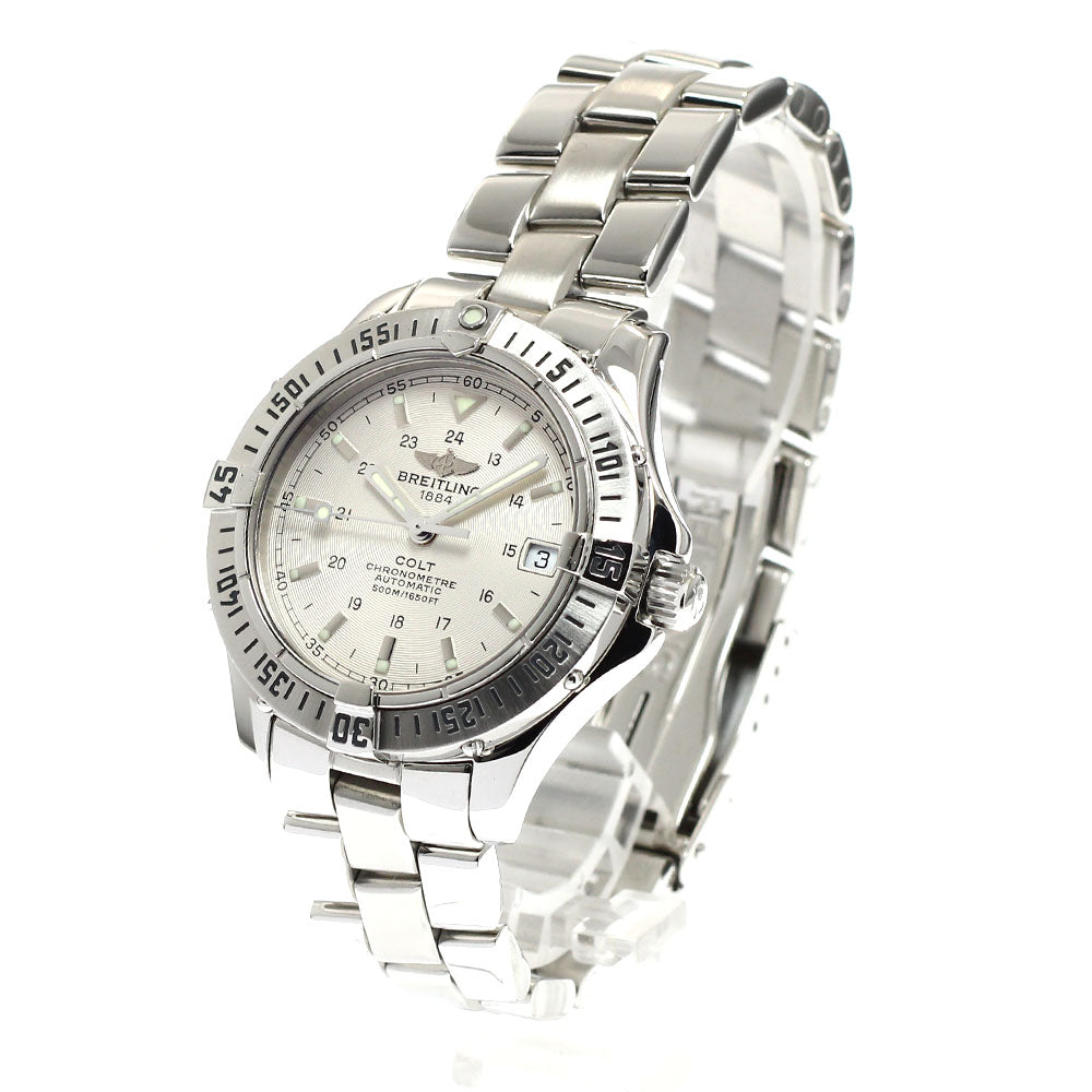 BREITLING Colt Ocean A17350 Date Silver Dial Automatic Men's Watch_936110