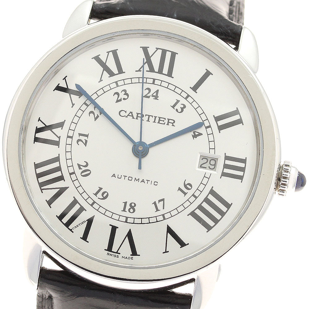 CARTIER Ronde SoloXL W6701010 Date Silver Dial Automatic Men's Watch_936157