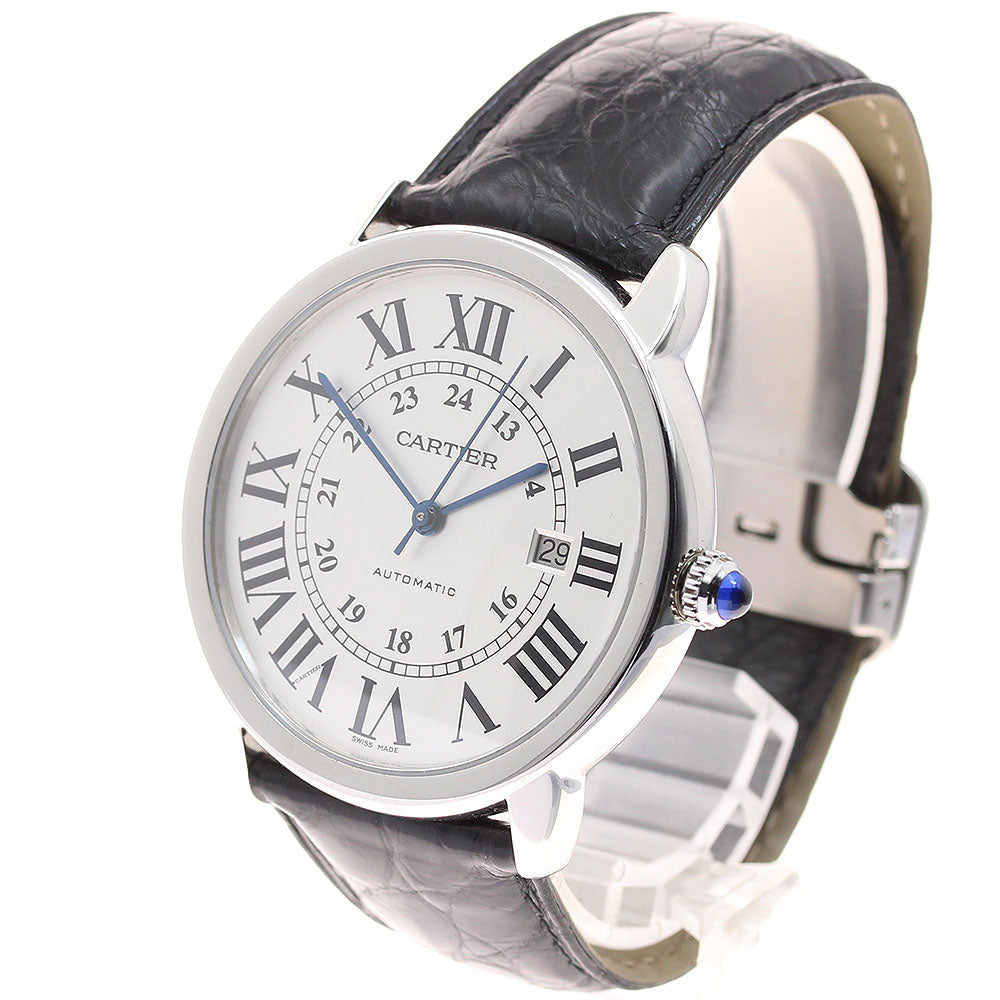 CARTIER Ronde SoloXL W6701010 Date Silver Dial Automatic Men's Watch_936157