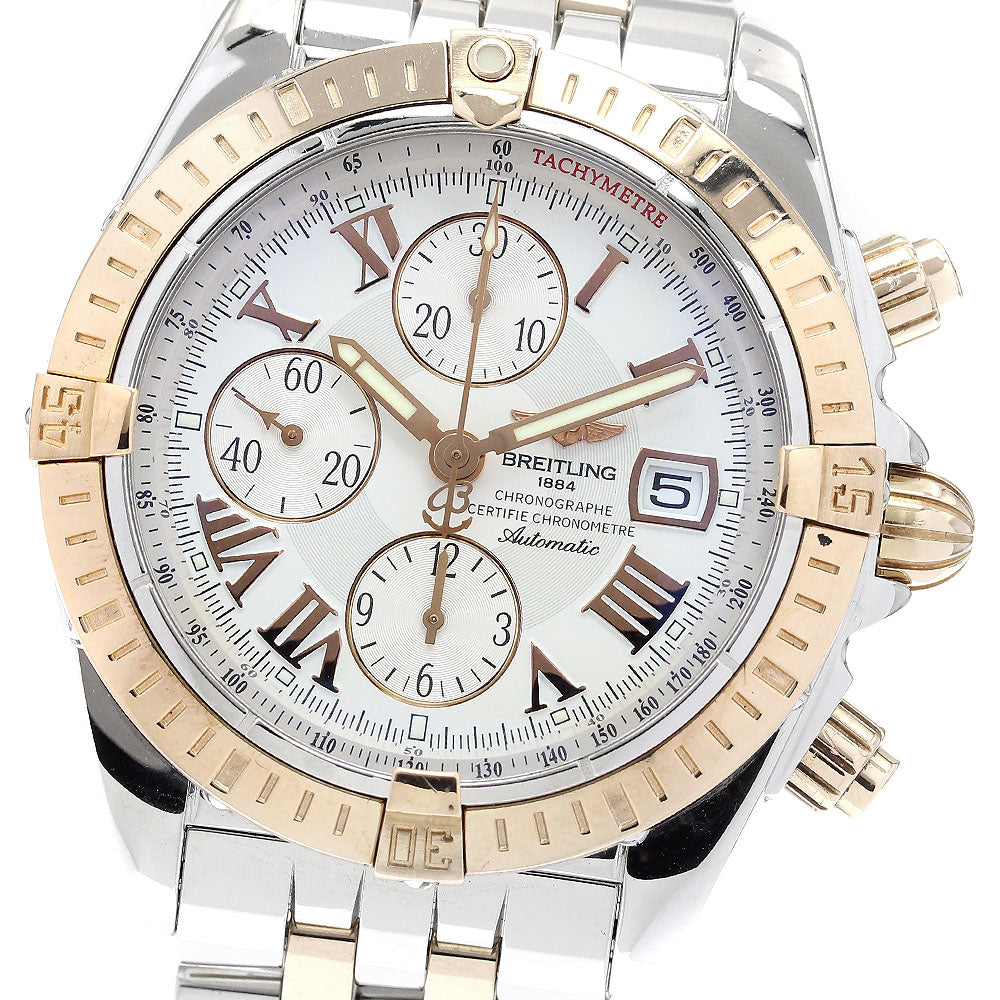 BREITLING Chronomat Evolution C13356 K18PG2 tone Automatic Men's Watch_936183