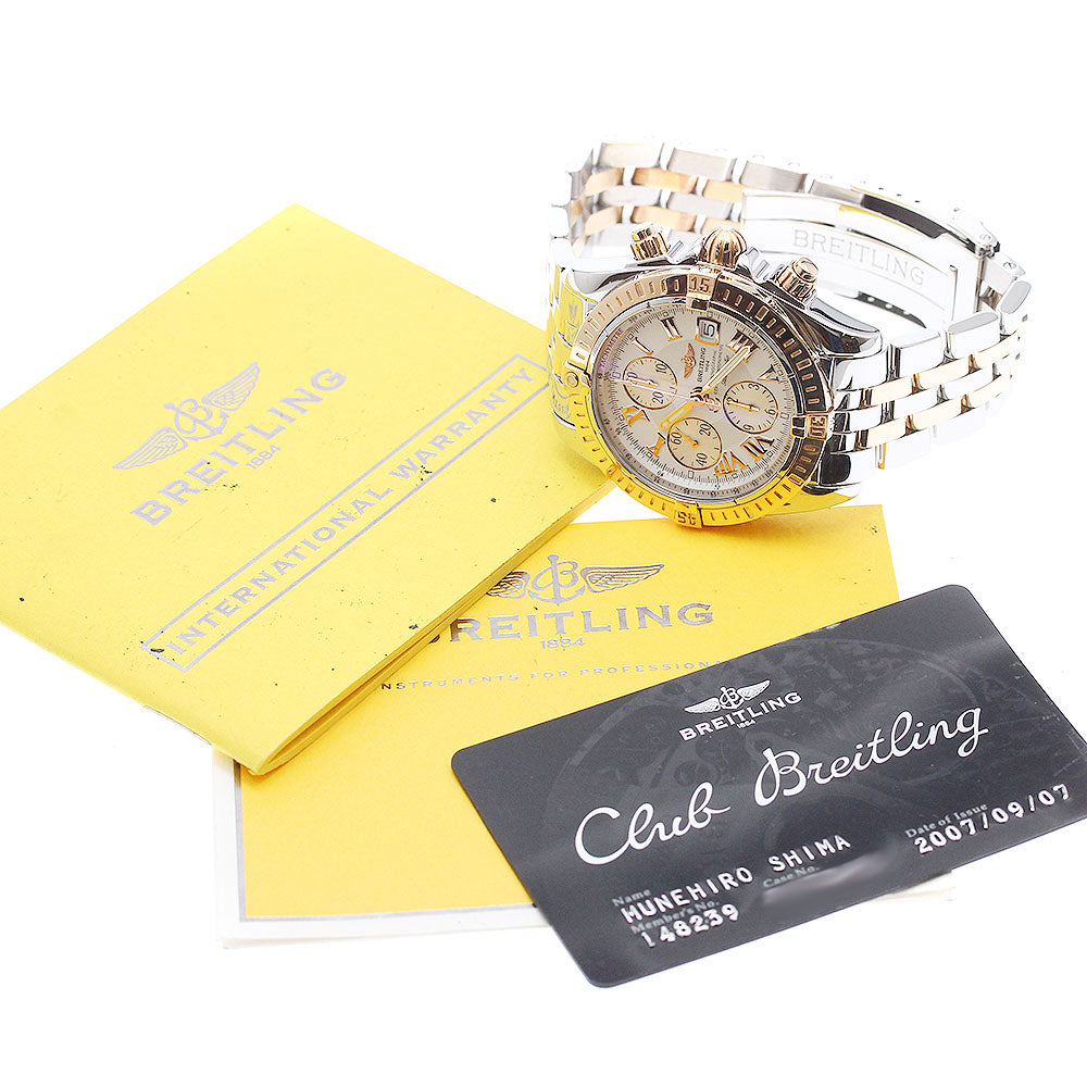 BREITLING Chronomat Evolution C13356 K18PG2 tone Automatic Men's Watch_936183
