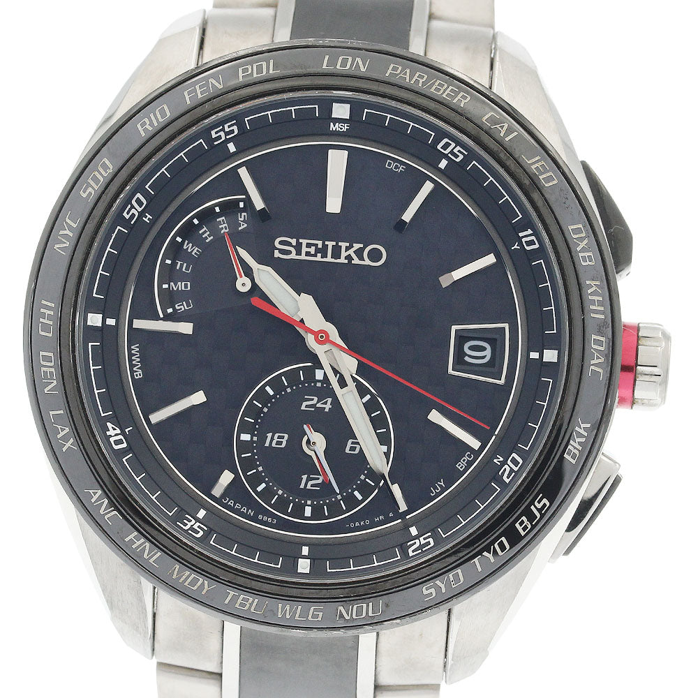 SEIKO Brights SAGA259/8B63-0AN0 Day date Solar Powered Radio Men's Watch_936215