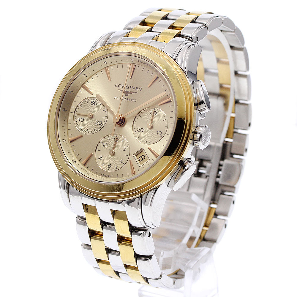 LONGINES Flagship L4.803.3 Chronograph Date gold Dial Automatic Men's_936231