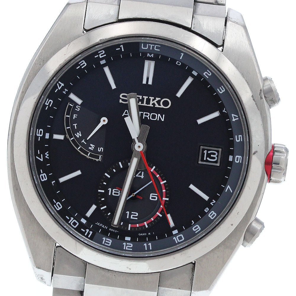 SEIKO Astron SBXY017/8B63-0BA0 Day date Solar Powered Radio Men's Watch_936251