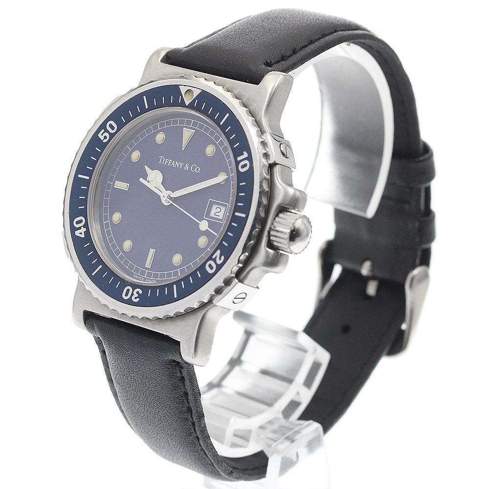 TIFFANY&Co. Diver M0710 Date Navy Dial Quartz Men's Watch_936263