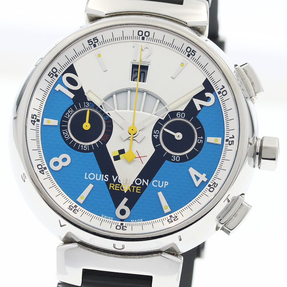 LOUIS VUITTON Tambour Chrono Louis Vuitton Cup Regatta Q102M AT Men's_936297