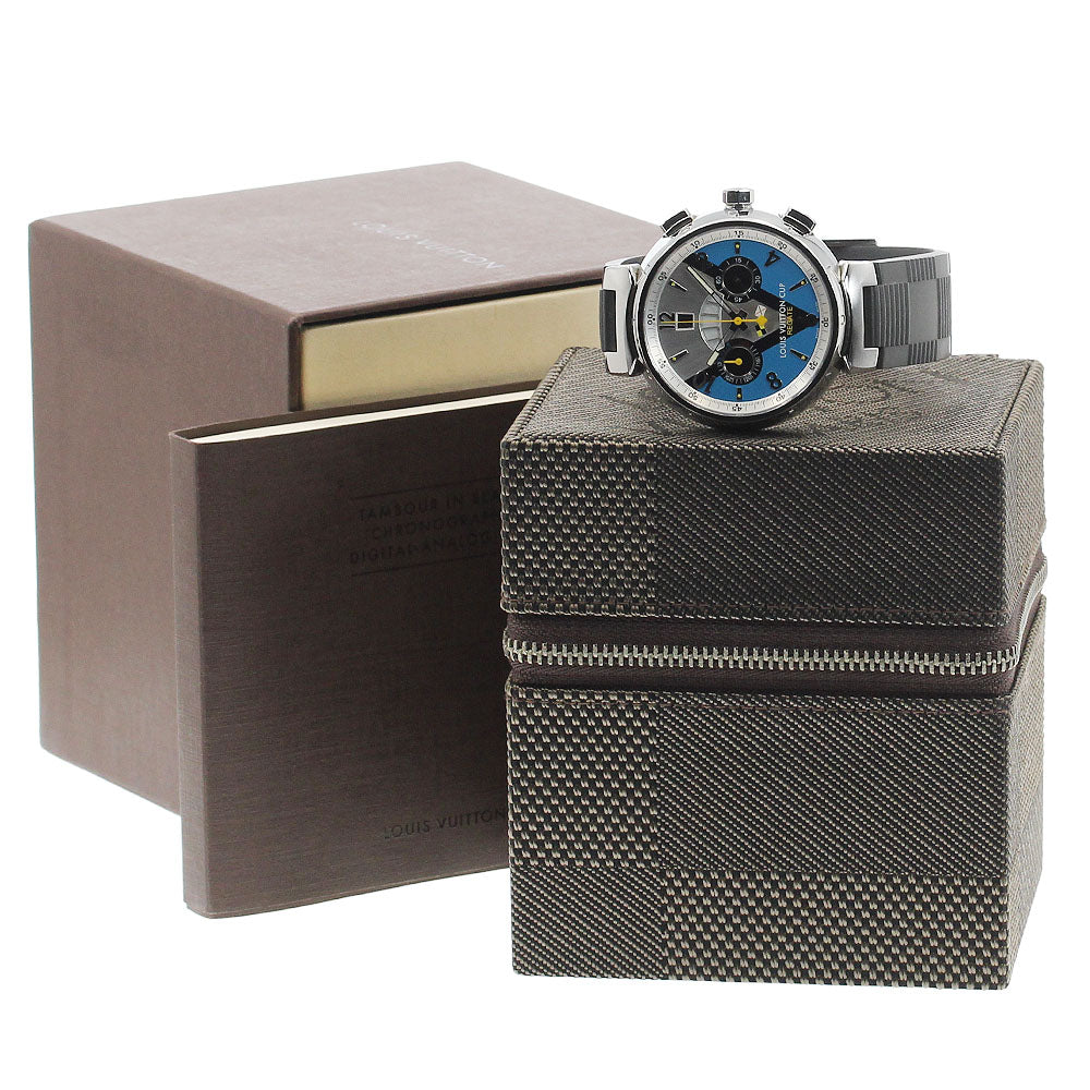 LOUIS VUITTON Tambour Chrono Louis Vuitton Cup Regatta Q102M AT Men's_936297